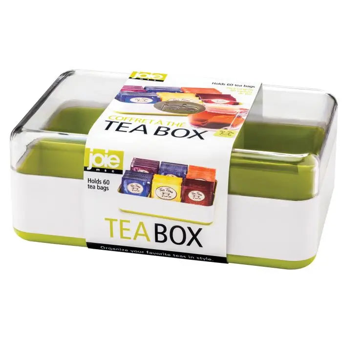 Tea Storage Box - Bamboo Tea Organizer with Multiple Compartments