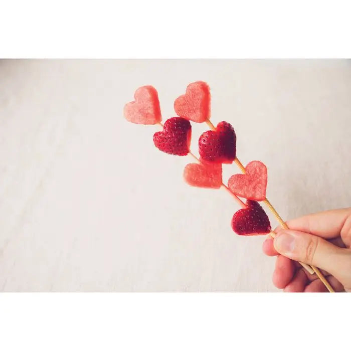 Mini Fruit and Vegetable Cutters - 9 Piece Cookie Cutter Set for Food