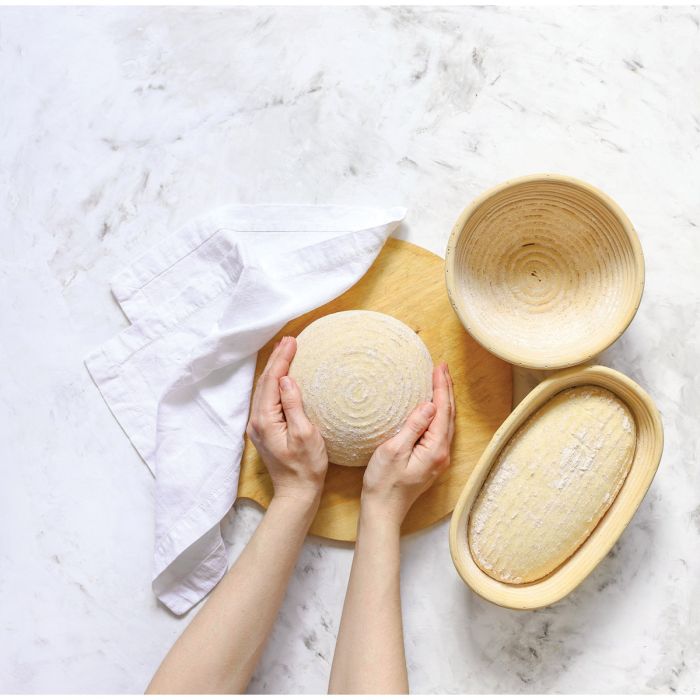 Mrs. Anderson's Baking Round Brotform Bread-Proofing Basket with Liner