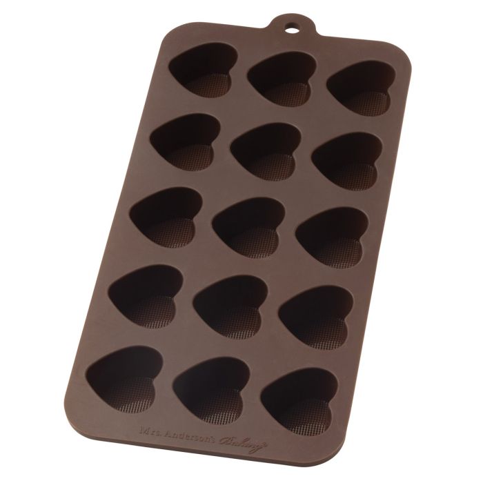 Mrs. Anderson's Baking Silicone Heart Chocolate Mold - 15 Cavities