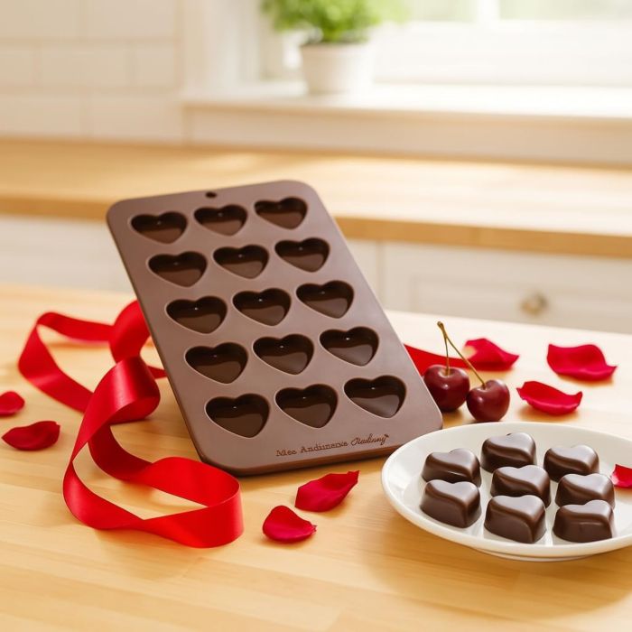 Mrs. Anderson's Baking Silicone Heart Chocolate Mold - 15 Cavities