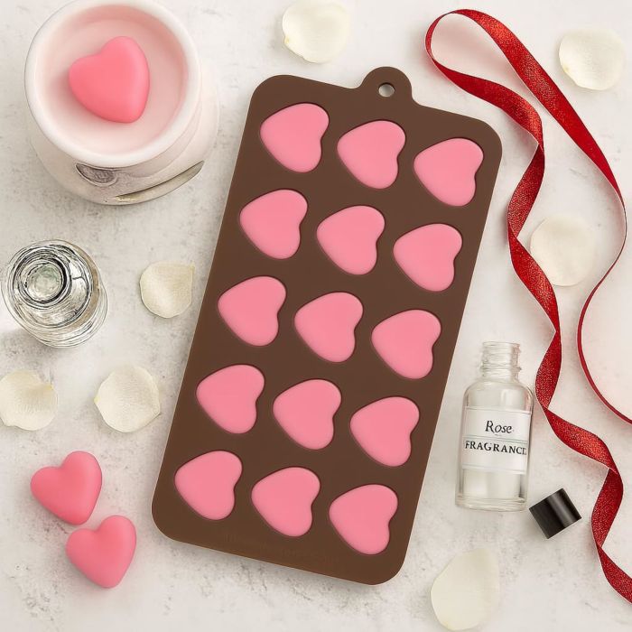 Mrs. Anderson's Baking Silicone Heart Chocolate Mold - 15 Cavities
