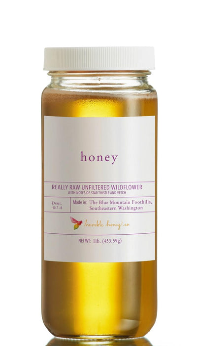 Washington Raw Wildflower Honey - 16 oz Pure Unfiltered Honey