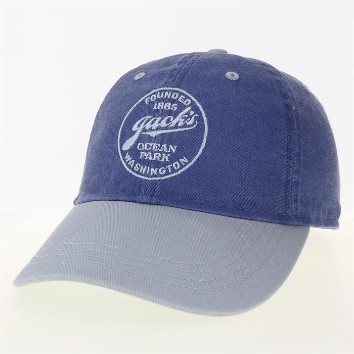 Jack's Country Store Logo Hat - Daylight Blue Baseball Cap with Fog Embroidery
