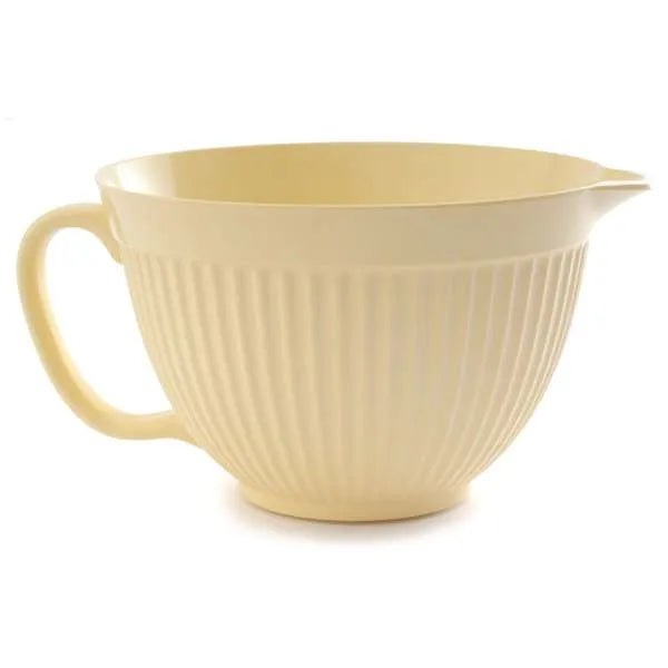 NorPro Yellow Batter Bowl - 8 Cup Mixing Bowl with Pour Spout and Handle