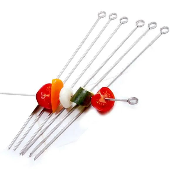 Stainless Steel Skewers for Grilling and Kabobs - Reusable