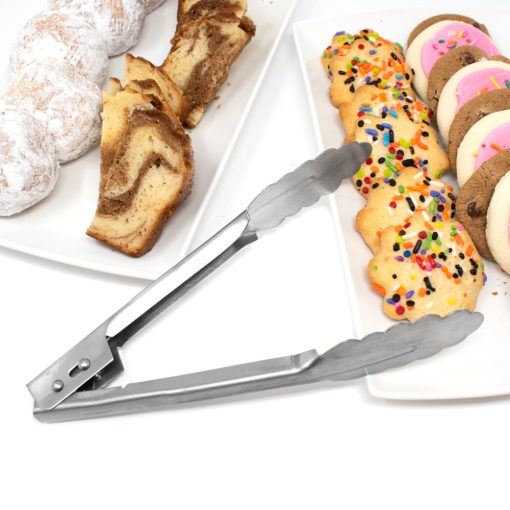 Norpro 1959 Stainless Steel Tongs 9 Inch - Multi-Purpose Kitchen Tool