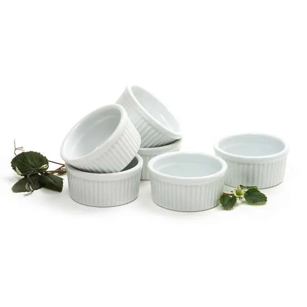 Norpro 261 Ramekins - Individual Baking Dishes for Crème Brûlée, Soufflés & More