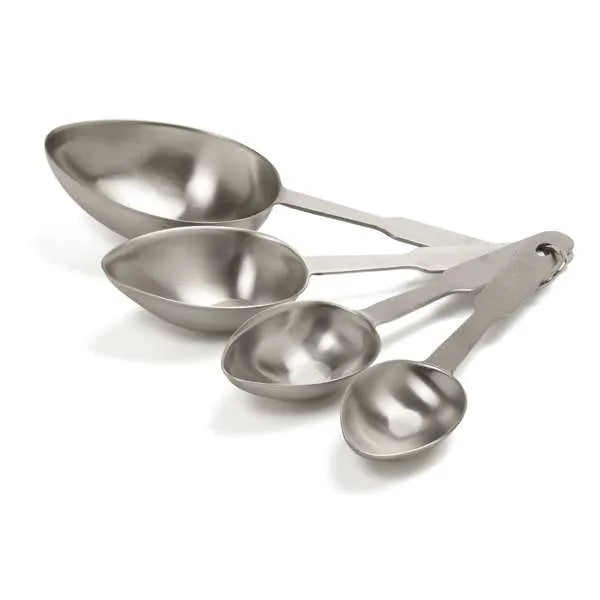 NorPro 4 Piece Measuring Scoop Set - Stainless Steel Dry Ingredient Scoops with Handles