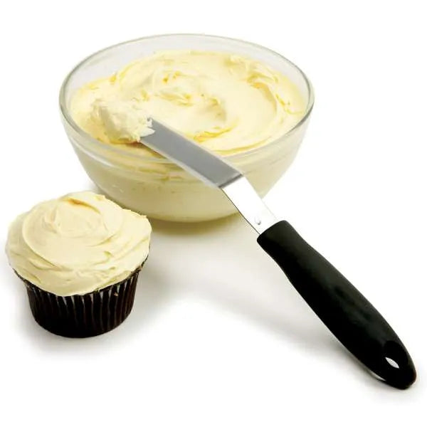 Norpro 3145 Stainless Steel Silicone Frosting Spatula - Offset Icing Tool
