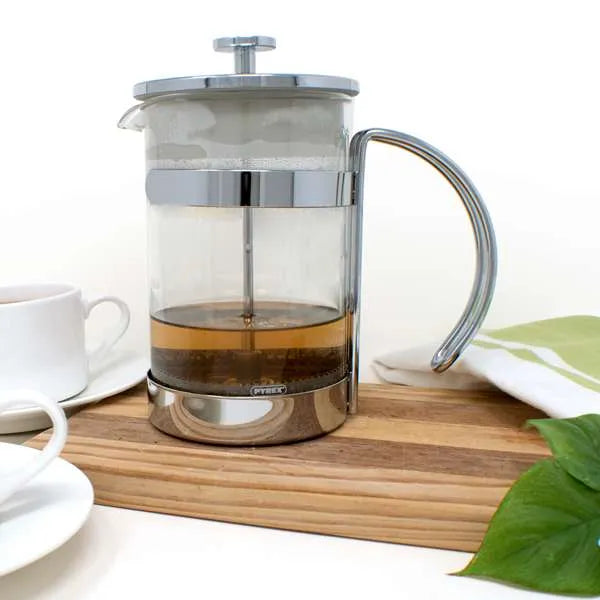 NorPro 6 Cup French Press - Glass Coffee and Tea Maker with Stainless Steel Filter