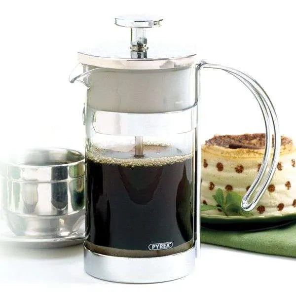 NorPro 3 Cup French Press - Compact Glass Coffee and Tea Maker with Stainless Steel Filter