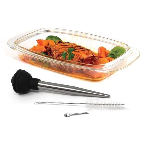 Norpro Stainless Steel Turkey Baster with Cleaning Brush
