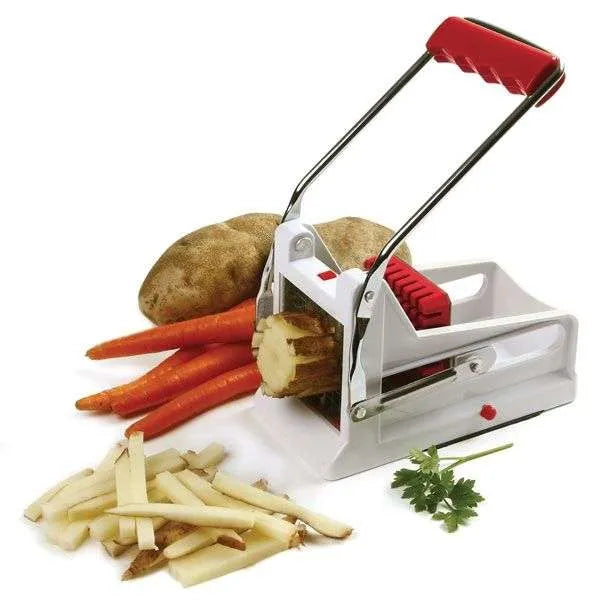 Norpro French Fry Cutter - Heavy Duty Potato Slicer with Suction Base