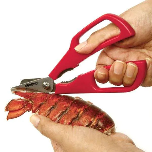 NorPro Ultimate Seafood Shears - Heavy Duty Kitchen Scissors for Shellfish and Crab