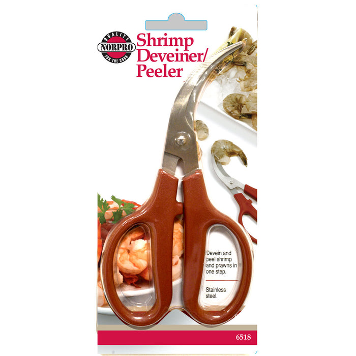 Shrimp Deveiner and Peeler Tool - Stainless Steel