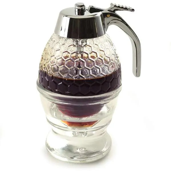 Norpro 780 Glass Honey & Syrup Dispenser - No-Drip Pouring