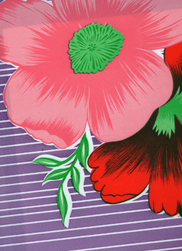 Mali in Purple Oilcloth Fabric Full Bolt - 12 Continuous Yards, 47.5" Wide