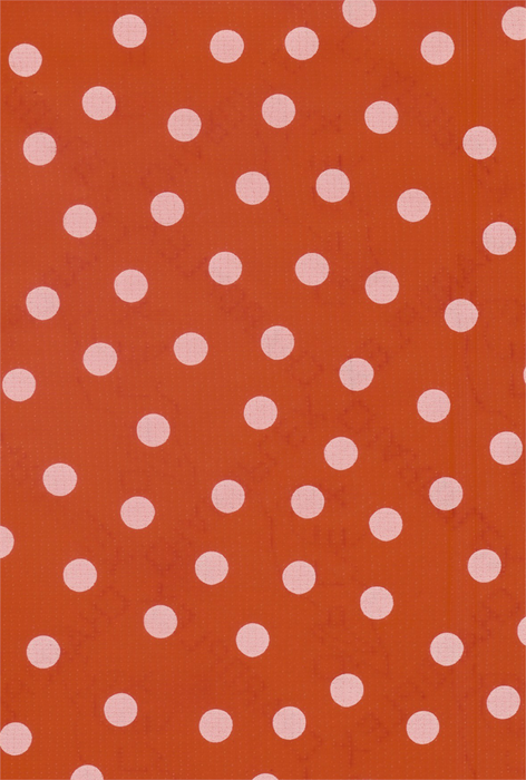 White Polka Dots on Red Oilcloth Fabric Full Bolt - 12 Continuous Yards, 47.5" Wide
