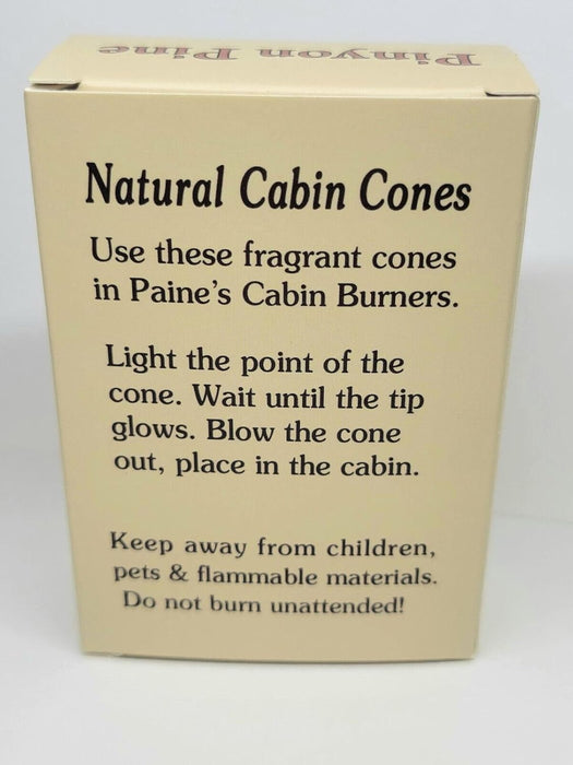 Paine's Products #15101 Balsam Fir Cabin Cones Incense, 25 Piece
