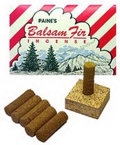 Paine's Products #20056 Balsam Fir Incense Logs with Holder, 50 Pieces