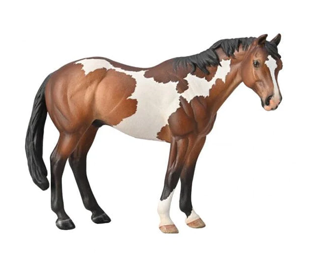 Bay Overo Paint Horse Figurine CollectA Spotted Horse Toy 88956