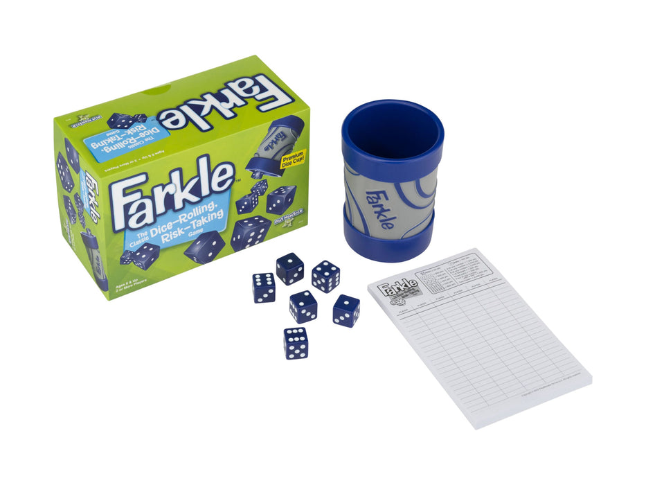 Farkle Dice Game - Classic Push Your Luck Family Game for 2-6 Players Ages 8+