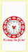 Red and White Kitchen Retro Time for Tea Flour Sack Towel 100% Cotton
