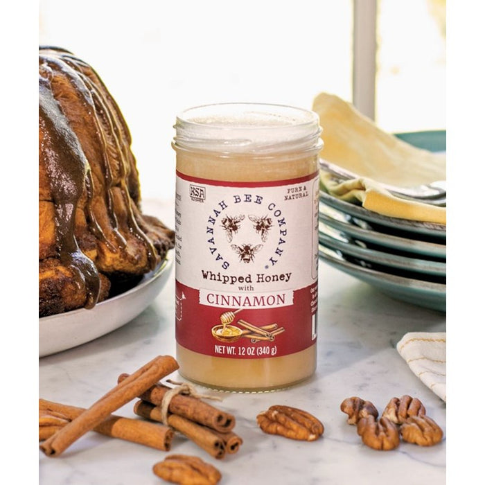 Savannah Bee Company Whipped Honey with Cinnamon, 12 ounce #HWCINN
