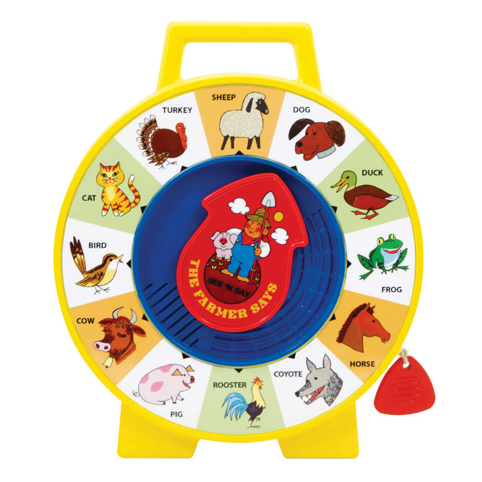 Fisher Price Classic See 'N Say Animal Sounds - Iconic Learning Toy for Toddlers