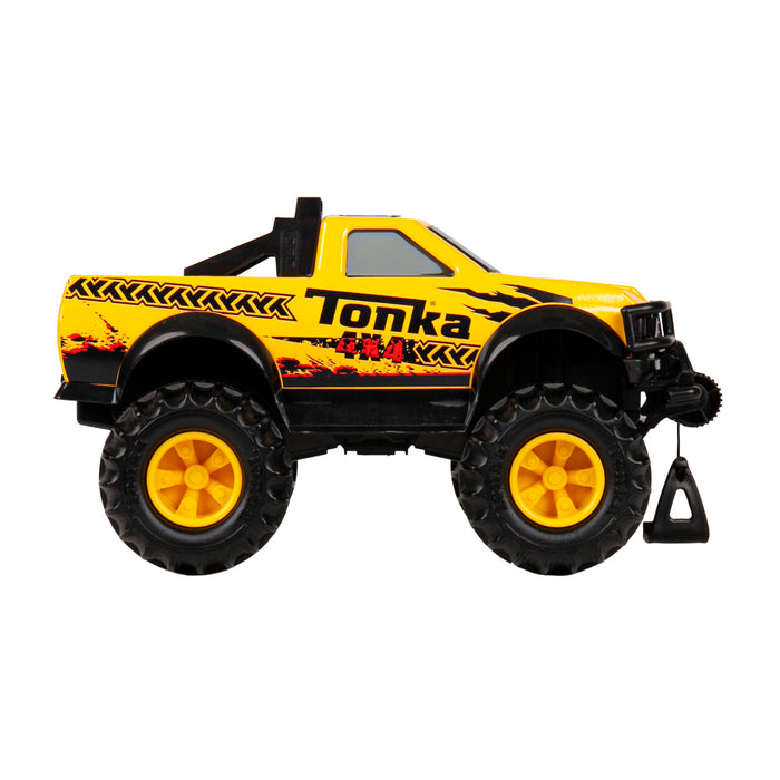 Tonka Steel Classic 4x4 Pickup Truck - 12.5" Metal Truck with Working Winch