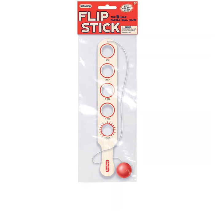 Schylling Classic Wooden Flip Stick Game - Skill Toy