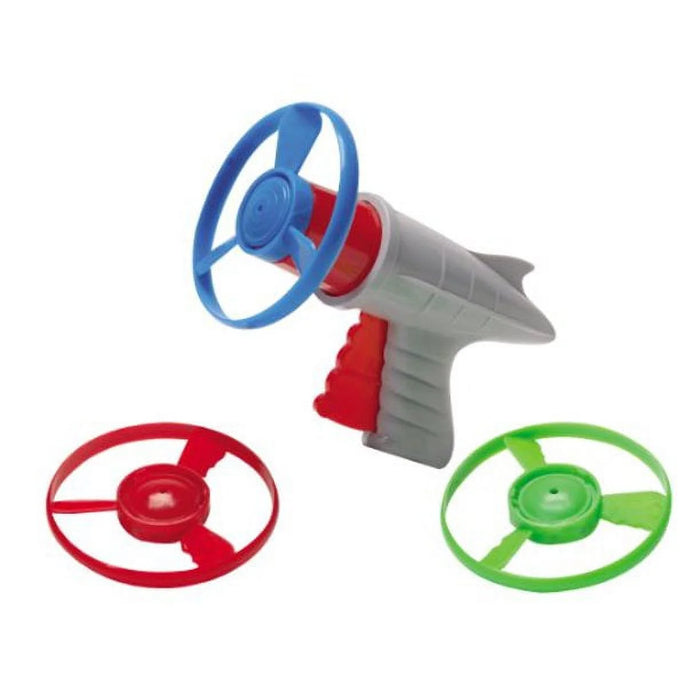 Schylling Lunar Launcher - Trigger-Activated Disc Launcher Toy with 3 Discs