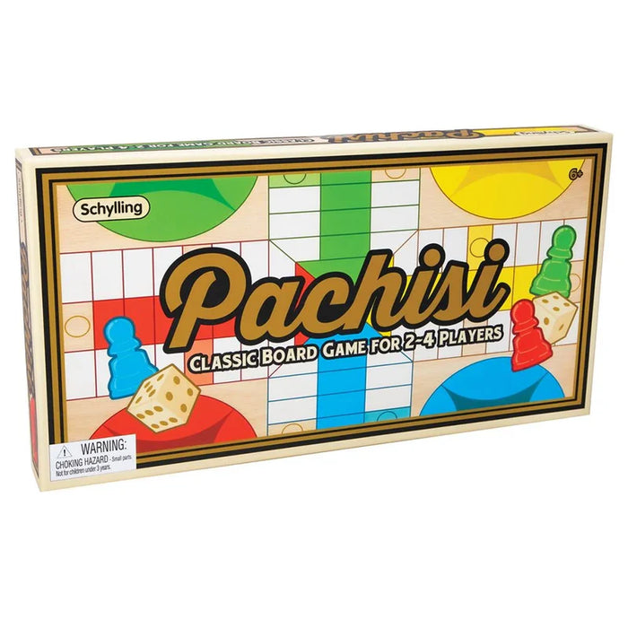 Schylling Pachisi Classic Board Game - Family Strategy Game for 2-4 Players