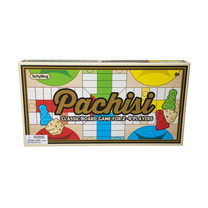 Schylling Pachisi Classic Board Game - Family Strategy Game for 2-4 Players