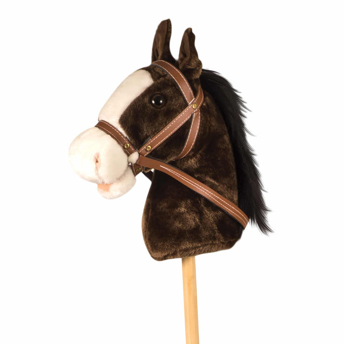 Schylling Pony Trails Stick Horse - Plush Horse with Sound & Tail 36" Long