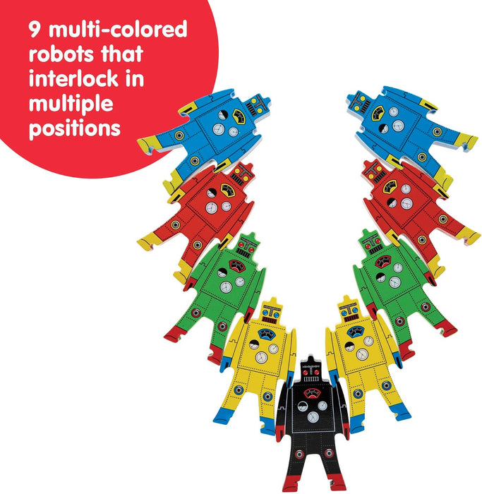 Schylling Wooden Stacking Robots - Classic Balancing Toy for Open-Ended Play
