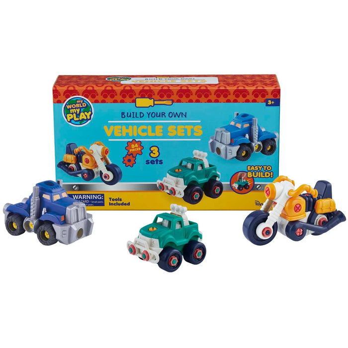Build Your Own Vehicles Construction Set - STEM Building Toy