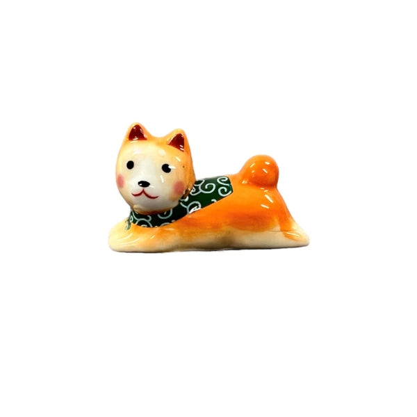 Shiba Inu Porcelain Chopsticks Rest, 2"