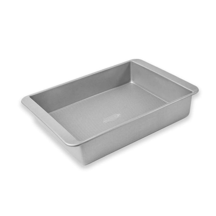 USA Pan Non-Stick Aluminum 13" x 10" Lasagna Pan with Lid Set #1111RCLD-ST-1