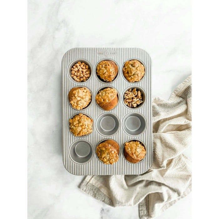 USA Pan 12 Cup Non-Stick Aluminum Muffin Pan #120MF-1