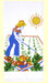 Red and White Kitchen Retro Gardener's Delight Flour Sack Towel #VL129