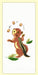Red and White Kitchen Retro Chippy Chipmunk Flour Sack Towel #VL85