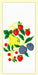 Red and White Kitchen Retro Fruit Group Flour Sack Towel 100% Cotton