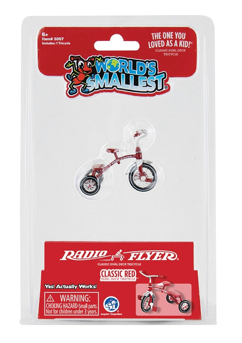 World's Smallest Radio Flyer Tricycle - Die-Cast Metal Miniature Replica