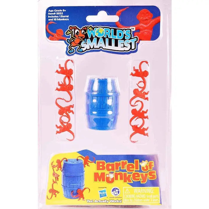 World's Smallest Barrel of Monkeys Game