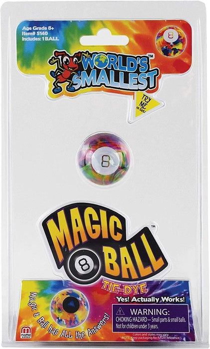 World's Smallest Tie Dye Magic 8 Ball Fortune Toy