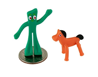 World's Smallest Gumby and Pokey - Miniature Bendable Figures Set