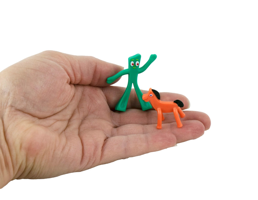 World's Smallest Gumby and Pokey - Miniature Bendable Figures Set