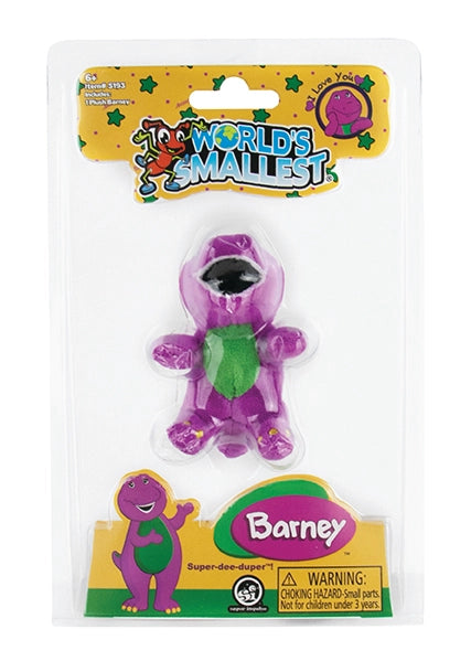World's Smallest Barney - Miniature Purple Dinosaur Plush Toy